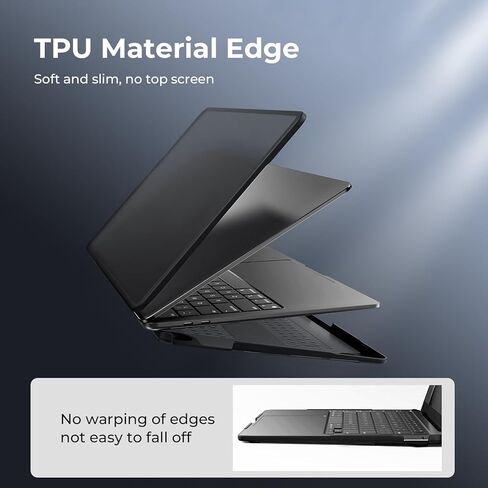 BlueSwan Case Compatible with MacBook Air 13 inch Case 2018-2021 Model M1 A2337 A2179 A1932, Anti-Cracking and Anti-Fingerprint Hard Shell Case, TPU+PC in Kuwait