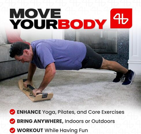 Balance Trainer for Adults - Slackboard Standing Desk Balance Board and Home Workout Equipment, Balance Trainer for Yoga, Strength, Coordination, Concentration - Scandi in Saudi Arabia