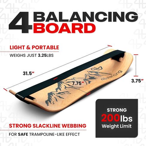 Balance Trainer for Adults - Slackboard Standing Desk Balance Board and Home Workout Equipment, Balance Trainer for Yoga, Strength, Coordination, Concentration - Scandi in Saudi Arabia