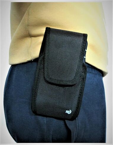 حقيبة هاتف محمول من النايلون من Nite Ize لهواتف iPhone 15 14 Pro Max و14 Plus وiPhone 13 12 11 Pro Max، متينة وقوية وحامل مشبك حزام دوار 360 درجة، تناسب (Otterbox Commuter/Defender) in Kuwait