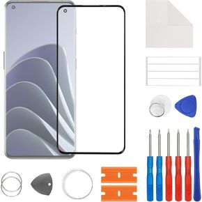 New Front Outer Lens Glass Screen Replacement for OnePlus 10 Pro NE2210,NE2211,NE2213,NE2215,NE2217 with Free Repair Tools Kit.(No LCD Touch ＆ Digitizer)-(6.7 inch)