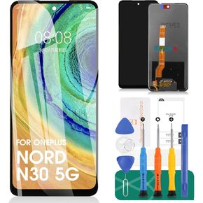 for Oneplus Nord N30 5G Screen Replacement for Oneplus Nord N30 LCD Screen Digitizer Repair Kits for Oneplus Nord N30 5G CPH2513 Touch Screen Display Assembly Replacement CPH2515 (Without Frame)