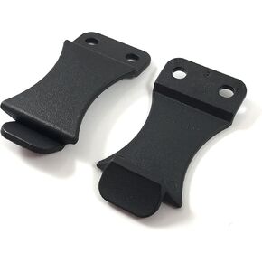 Kydex Holster Quick Clips, 1.5" Belts, Black, 2 Pack