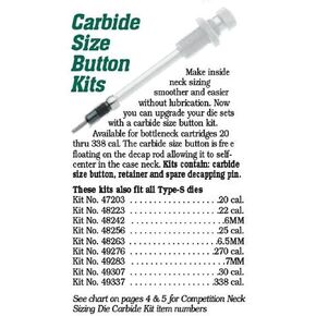 Redding Reloading Carbide Size Button Kit - 30 Cal, 49307
