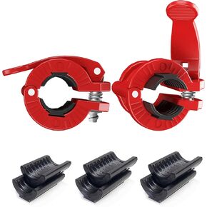 مشابك أثقال مقاس 5 سم - قطعتان من مشابك الأثقال القابلة للتعديل ومشابك رفع الأثقال سريعة الفك وأطواق الأثقال الأولمبية (أسود 1.8-2 بوصة) in Kuwait