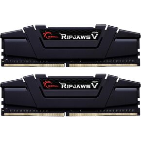 G.SKILL Ripjaws V Series (Intel XMP) DDR4 RAM 64GB (4x16GB) 3200MT/s CL16-18-18-38 1.35V Desktop Computer Memory UDIMM - Black (F4-3200C16Q-64GVK)