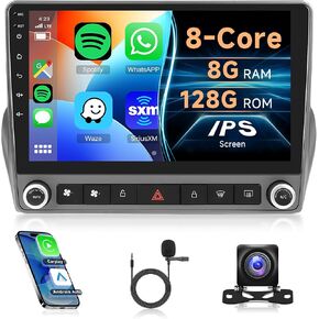 8Core 8G 128G Radio for Chevrolet Camaro 2008-2015, Rimoody Android 13 Car Stereo Carplay Android Auto 9 Inch Touchscreen GPS 4G-WiFi BT 5.0 FM/AM/RDS DSP-36 Mirror Link Backup Camera