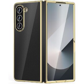 MILPROX Compatible for Galaxy Z Fold 6 Case (2024), Slim Hard Cover Luxury Electroplated Edge, Ultra Thin Shockproof Bumper Folding Gel Shell Protector for Samsung Galaxy Z Fold6 Case-Purple