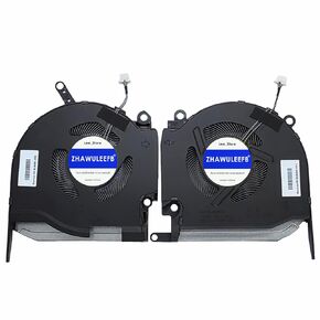 New Compatible CPU+GPU Cooling Fan for HP OMEN 16-K 16-N Pro TPN-Q280 N18090-001 N18091-001 0FPKK0000H DFS5K223052839 0FPKJ0000H DFS5L32G164865 DC 5V 0.5A Fan（Note:NOT for fit DC12V Fan