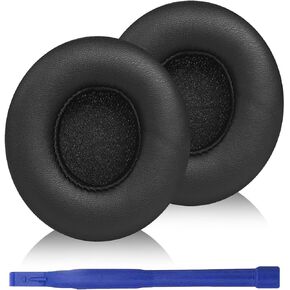Solo 4 Earpads Replacement Ear Pads Cushion for Beats Solo 4 Wireless Headphones Accessories, Solo4 Earpads with Softer Protein Leather and High Density Memory Foam - Black