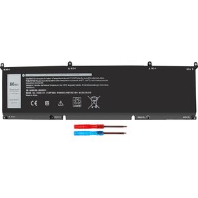69KF2 86WH M15 Gaming Laptop Battery for Dell M15 R3 R4 R5 R6 R7 M17 R3 R4 XPS 15 9500 9510 9520 G7 15 7500 G15 5510 5515 5520 Precision 5550 5560 5570 7510 Computer Batteries.