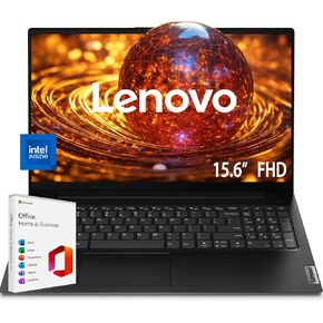 Lenovo V15 Business Laptop | 15.6" FHD Anti-Glare Display | Intel Dual-core Processor | Ethernet RJ-45 | 1 Year Microsoft Office | Windows 11 | WOWPC Bundle (Windows 11 Pro, 32GB RAM | 2TB SSD)
