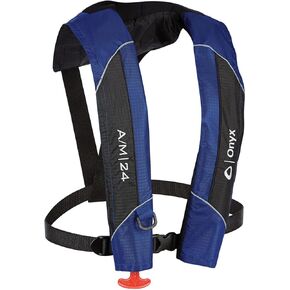 ONYX A/M-24 Automatic/Manual Inflatable Life Jacket, Pink