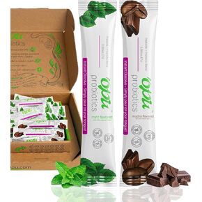 'Opu Probiotics Mint Instant-Dissolve - One Month Supply - 5 Billion CFU's - Men, Women & Children w/Prebiotics Digestive Immune Weight Support Sugar Free, Gluten Free, Non GMO Opu