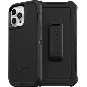 OtterBox Defender Series Screenless Edition Case for iPhone 12 Pro Max (Only) - Holster Clip Included - Non-Retail Packaging - Black