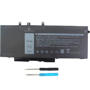 GJKNX Laptop Battery Compatible with Dell Latitude 5480 5580 5280 5490 5491 5580 5590 5591 E5480 E5580 E5590 E5490 Precision 15 3520 3530 M3520 GD1JP 0GD1JP DY9NT 0DY9NT[7.6V 68Wh]