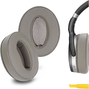 Geekria QuickFit Replacement Ear Pads for Sennheiser HD4.50BT, HD4.50BTNC, HD4.40BT, HD4.30G, HD4.20S, HD458BT, HD450, HD450BT, HD400S, HD350BT Headphones Ear Cushions, Headset Earpads (Brown)