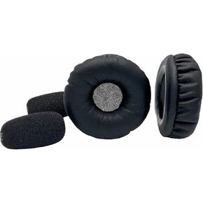 B250-xts Replacement Ear Pads Cups Cushions with Mic Compatible with VXI BlueParrott B250-XT B250-XTS Headset Accessories-Protein Leather