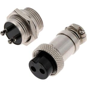 10 Pack GX16 Aviation Plug Male&Female Wire Panel Metal Connector 6 Pins + Plug Cover