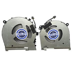 Replacement New Laptop CPU and GPU Cooling Fan for HP OMEN 15-DH 15-DH0015NR 15T-DH000 15-DH001NR 15-DH002NR 15-DH0161TX TPN-C143 Series Laptop ND8CC01-18L04/6 ND8CC01-18L05/7 Fan DC12V