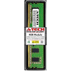 A-Tech 4GB RAM Replacement for Samsung M378A5244CB0-CTD | DDR4 2666MHz PC4-21300 1Rx16 1.2V UDIMM Non-ECC 288-Pin DIMM Memory Module