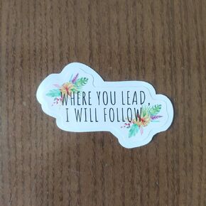 (Pack of 3) Carole King Gilmore Girl Where You Lead I Will Follow Sticker 3 inch