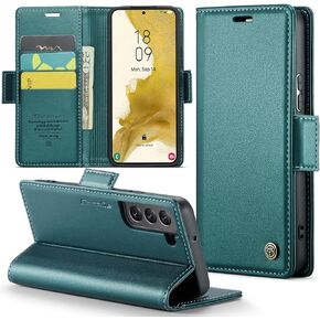 Samsung Galaxy S22 5G Wallet Case with [RFID Blocking] Card Holder Magnetic Kickstand,Leather Flip Protective Case Wallet for Samsung Galaxy S22 5G 6.1 Inch -Black