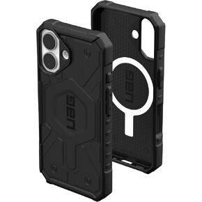 URBAN ARMOR GEAR UAG Designed for iPhone 16 Case 6.1" Plyo - Compatible with MagSafe Charging Rugged Slim Anti-Yellowing Transparent Clear Shockproof Military Grade Protective Cover, Ice/Silver