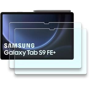 [2 Pack] Tempered Glass Screen Protector Designed for Samsung Galaxy Tab S9 FE+ 12.4", High Definition Tempered film, 9H Hardness, Anti-scratch, Touch Sensitive, Drop-protection