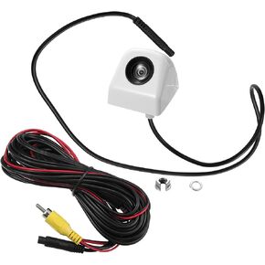 X AUTOHAUX Car 12V Rear View Back Up Camera Rear Park Assist Reverse Camera 170 Degree Wide View Angle Rear View Camera White