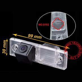 HD Color CCD Waterproof Vehicle Car Rear View Backup Camera, 170° Viewing Angle Reversing Camera for Loava/Aveo/Lacetti/Captiva/Cruze/Eplca/Estate (NO.2 HD Camera 8183)