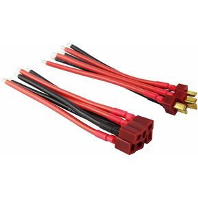 3pairs T Plug Male Female Connector Silicone Wire with 3.93inch 14awg Battery Connect Cable(Pack of 3)