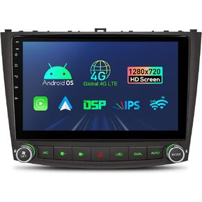 XTRONS Car Stereo for Lexus IS250 IS300 IS350, Android 13 Octa Core Car Radio, 10.1 Inch IPS Touch Screen GPS Navigation for Car Bluetooth Head Unit, DSP Car Play Android Auto Split Screen 4G LTE