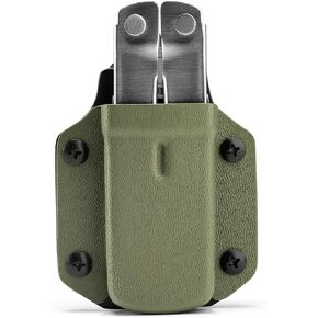 TACTICAL GEEK TX1 Multi-Tool Sheath, EDC Multi Tool Sheath Holder Holster, Adjustable Sheath with Back Clip for Belt, Multi-Tool not Included (Orange)