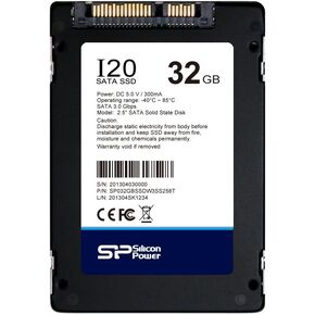 محرك أقراص SLC SATA II من فئة المؤسسات سعة 32 جيجابايت من Silicon Power بسرعة 3 جيجابايت/ثانية وشاشة 2.5 بوصة I21 مزود بذاكرة مصنوعة من مكونات صلبة داخلية in Kuwait