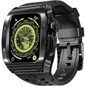 Stylish Metal Watch Case Compatible with Apple Watch Ultra 2/1 49mm - Military-Grade Protection, Precise Design, Easy to Wear, Premium Accessories(White, iWatch 49 Case)