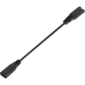 GINTOOYUN IEC 320 C8 to C7 Power Cable 1FT 8 Figure C8 Male to C7 Female Extension Power Supply Adapter 250V 2.5A Replacement Power AC Cord for Computer Monitor Smart TV,etc.(0.3m)