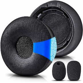 Engage 75 Earpads - Compatible with Engage 75/65 Headset I Cooling Gel Fabric Replacement Ear Cushions with Microphone Foam - NOT FIT Engage Convertible and Engage Mono Version Model