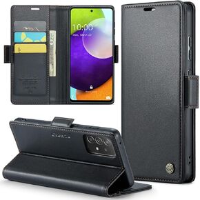 Samsung Galaxy A52 5G/A52s 5G Wallet Case with [RFID Blocking] Card Holder Magnetic Kickstand,Leather Flip Protective Case Wallet for Samsung Galaxy A52 5G/A52s 5G 6.5 Inch -Black