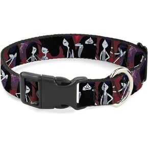 Cartoon Network Dog Collar with Plastic Buckle, Quick Release, Easy Adjustable, Adventure Time Marceline, 9.5 to 13 Inches 1.0 Inch Wide
