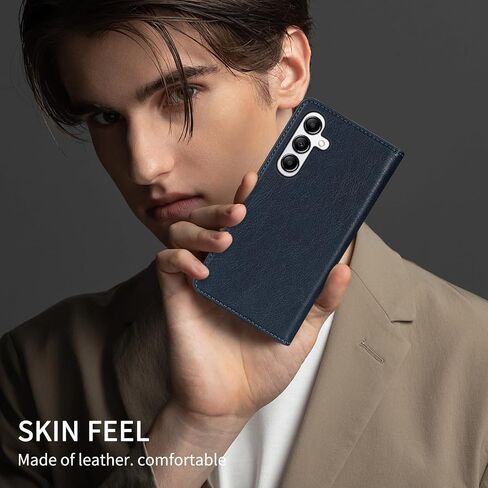 Compatible with Samsung Galaxy A15 5G Wallet Case with RFID Blocking Card Slots Magnetic Closure Protective Flip PU Leather Stand Phone Cover for Galaxy A15 Case Wallet(6.5 inch-Blue) in Saudi Arabia