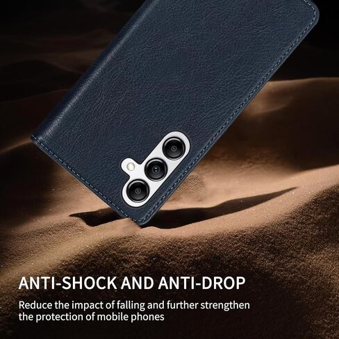 Compatible with Samsung Galaxy A15 5G Wallet Case with RFID Blocking Card Slots Magnetic Closure Protective Flip PU Leather Stand Phone Cover for Galaxy A15 Case Wallet(6.5 inch-Blue) in Saudi Arabia