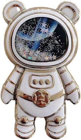 Cute Phone Stand Holder,Cell Phone Astronaut Hidden Kickstand for Desk,Astronaut Phone Holder,Adjustable Tablet Phone Ring Stand with 3D Moving Star Sequins,Gift for Women Girl Cell Phone Stands in Saudi Arabia