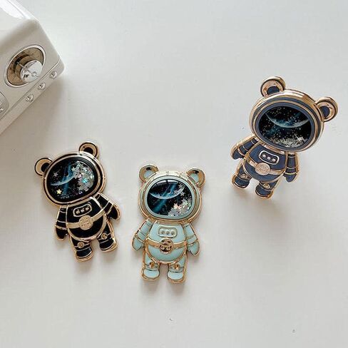 Cute Phone Stand Holder,Cell Phone Astronaut Hidden Kickstand for Desk,Astronaut Phone Holder,Adjustable Tablet Phone Ring Stand with 3D Moving Star Sequins,Gift for Women Girl Cell Phone Stands in Saudi Arabia