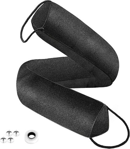 سدادة مسودة الباب من QUOLIX، سدادة مسودة الباب مقاس 91.44 سم لأسفل الباب، سدادة حماية مثلثة مقاومة للرياح للأبواب والنوافذ، شريط ختم الباب لفجوة الباب تحت الطقس تجريد عازل للصوت in Kuwait