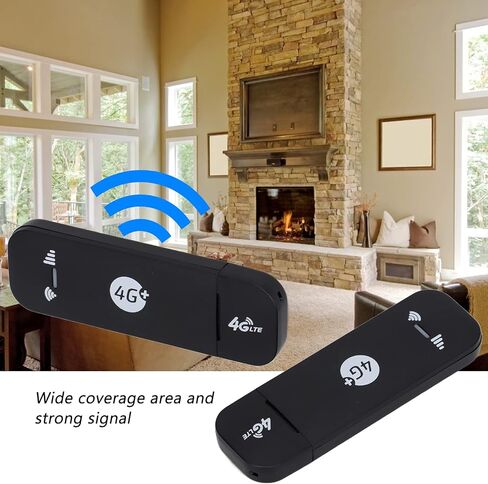 مودم USB 4G، جهاز توجيه نقطة اتصال بسرعة 150 ميجا بت في الثانية، أجهزة مودم شبكة الكمبيوتر المحمولة، دعم Windows 2000 / XP/Vista / / / OS X/Android (أسود) in Saudi Arabia