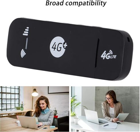 مودم USB 4G، جهاز توجيه نقطة اتصال بسرعة 150 ميجا بت في الثانية، أجهزة مودم شبكة الكمبيوتر المحمولة، دعم Windows 2000 / XP/Vista / / / OS X/Android (أسود) in Saudi Arabia