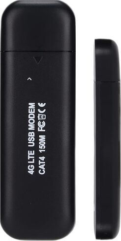 مودم USB 4G، جهاز توجيه نقطة اتصال بسرعة 150 ميجا بت في الثانية، أجهزة مودم شبكة الكمبيوتر المحمولة، دعم Windows 2000 / XP/Vista / / / OS X/Android (أسود) in Saudi Arabia