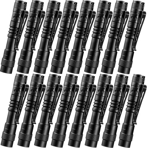 8 Pcs Mini LED Flashlight Small Pocket Flashlights with Clip Pen Lights Flashlights Bulk for Inspection, Work, Emergency,and Camping Outdoor, 3.5 inch in Saudi Arabia