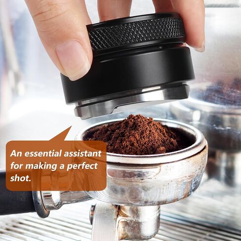 51mm Adjustable Espresso Coffee Distributor,Espresso Distribution Tool with 4 Angled Slopes Fits 51mm Bottomless Portafilter in Kuwait